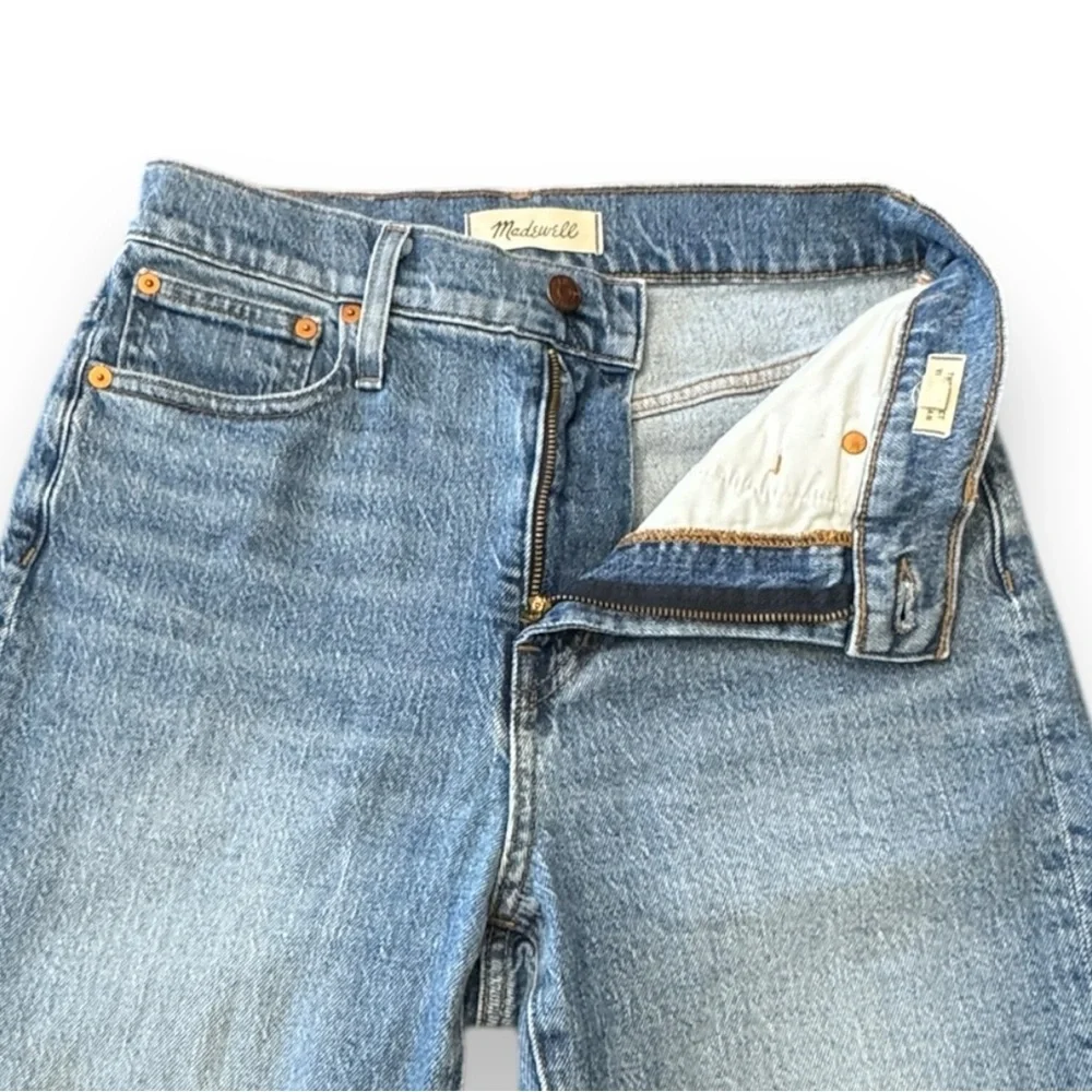 Madewell The Perfect Vintage Jean Denim Straight Leg Raw Hem Women’s Size 26 - Picture 9 of 11